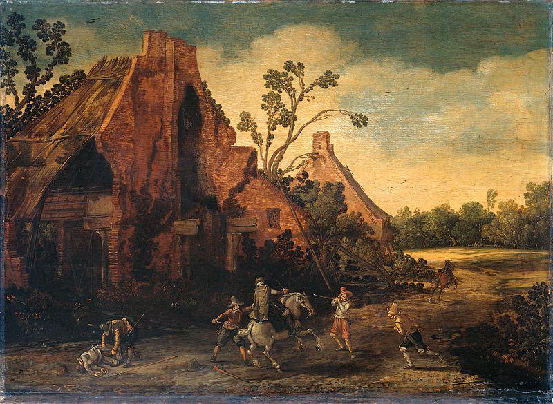 Esaias Van de Velde The robbery. china oil painting image
